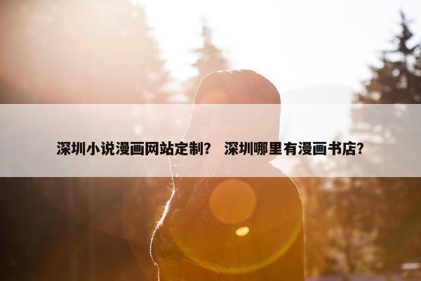 深圳小说漫画网站定制？ 深圳哪里有漫画书店？