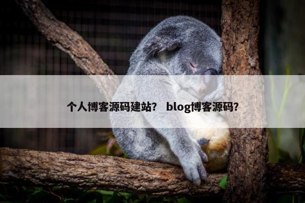 个人博客源码建站？ blog博客源码？