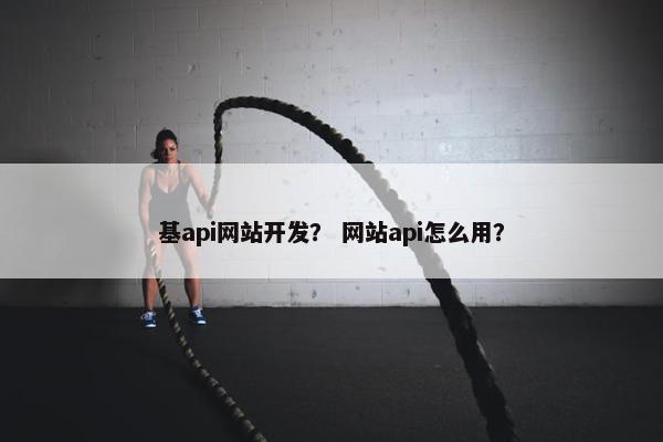基api网站开发？ 网站api怎么用？