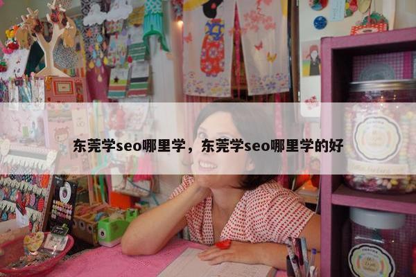 东莞学seo哪里学，东莞学seo哪里学的好