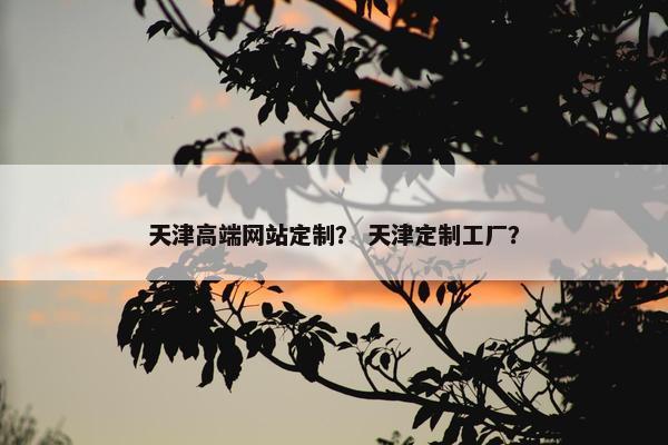 天津高端网站定制? 天津定制工厂? 天津高端网站定制? 天津定制工厂?
