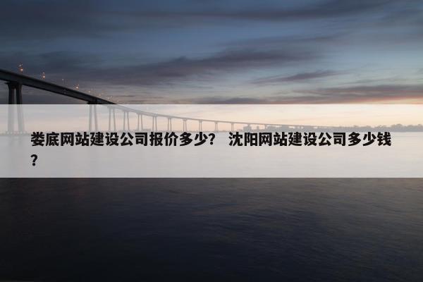 娄底网站建设公司报价多少？ 沈阳网站建设公司多少钱？