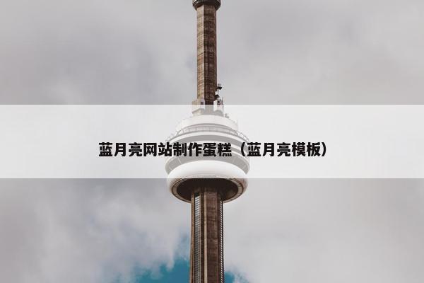 蓝月亮网站制作蛋糕（蓝月亮模板）