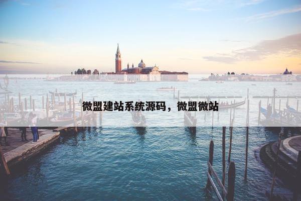 微盟建站系统源码，微盟微站