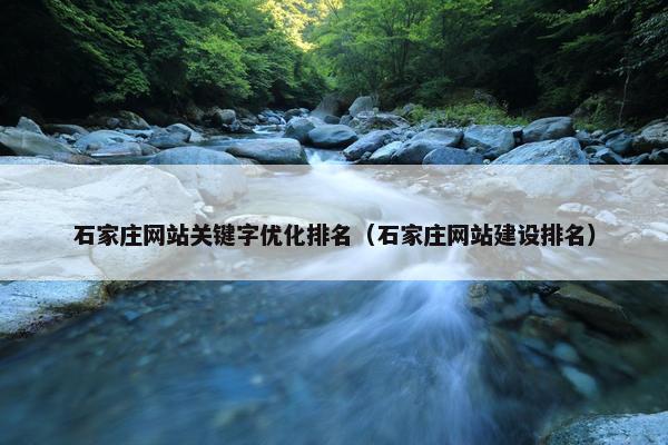 石家庄网站关键字优化排名（石家庄网站建设排名）