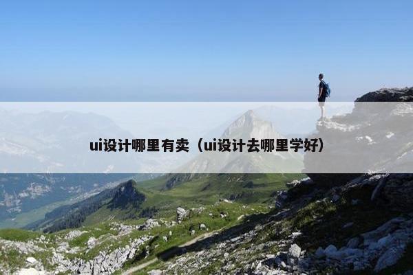 ui设计哪里有卖（ui设计去哪里学好）