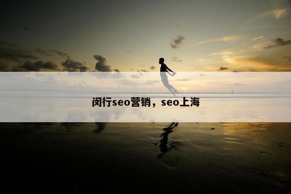 闵行seo营销，seo上海