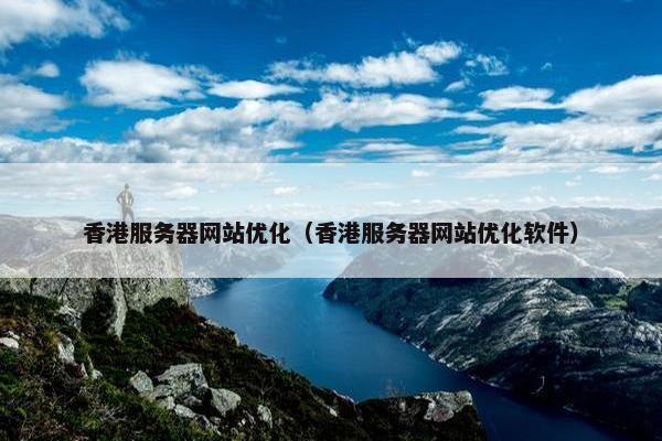 香港服务器网站优化（香港服务器网站优化软件）