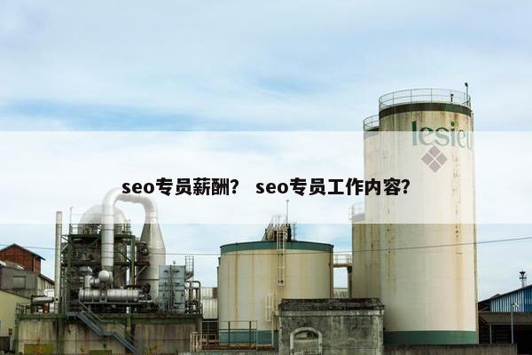 seo专员薪酬？ seo专员工作内容？