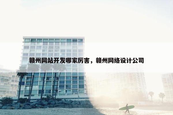 赣州网站开发哪家厉害，赣州网络设计公司