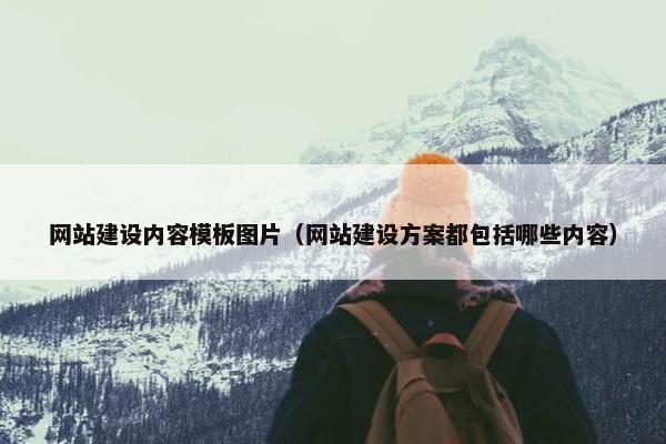 网站建设内容模板图片（网站建设方案都包括哪些内容）