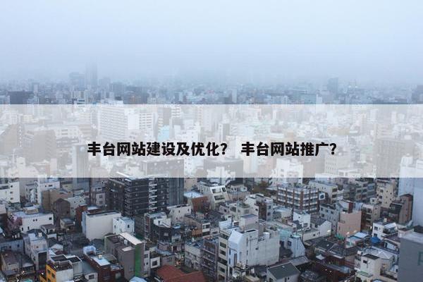 丰台网站建设及优化？ 丰台网站推广？