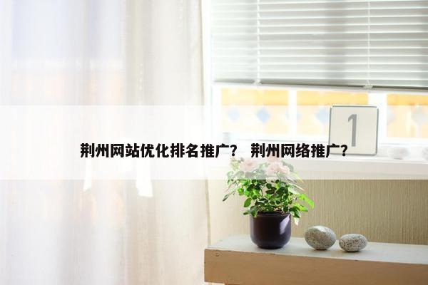 荆州网站优化排名推广？ 荆州网络推广？
