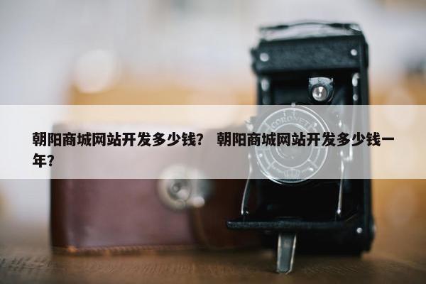 朝阳商城网站开发多少钱？ 朝阳商城网站开发多少钱一年？