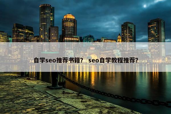 自学seo推荐书籍？ seo自学教程推荐？