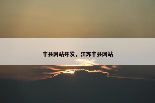 丰县网站开发，江苏丰县网站