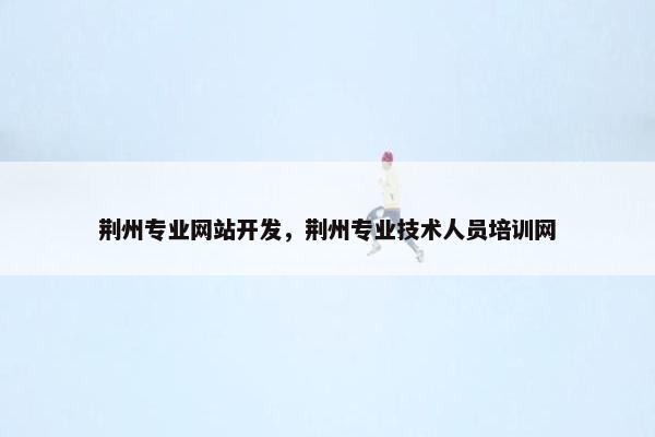 荆州专业网站开发，荆州专业技术人员培训网