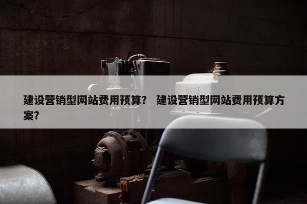 建设营销型网站费用预算？ 建设营销型网站费用预算方案？