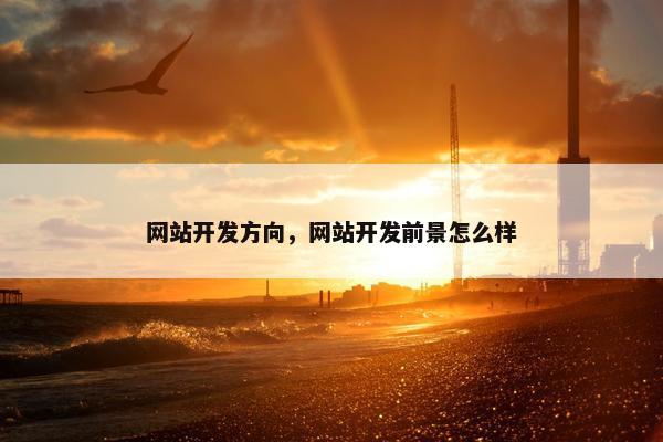 网站开发方向，网站开发前景怎么样