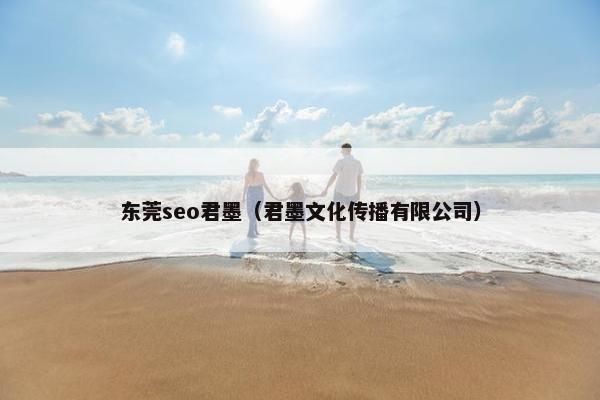 东莞seo君墨（君墨文化传播有限公司）