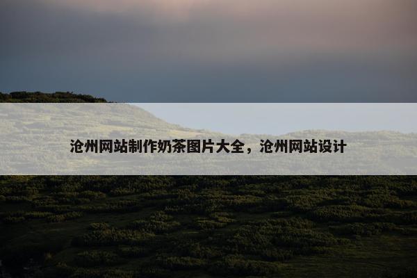 沧州网站制作奶茶图片大全，沧州网站设计