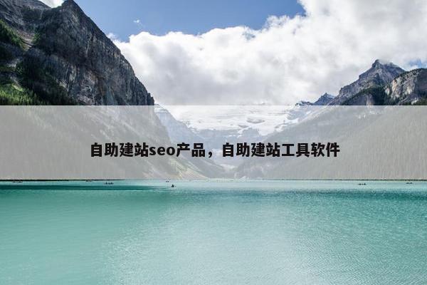 自助建站seo产品，自助建站工具软件