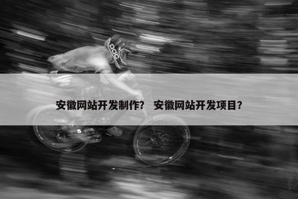 安徽网站开发制作？ 安徽网站开发项目？