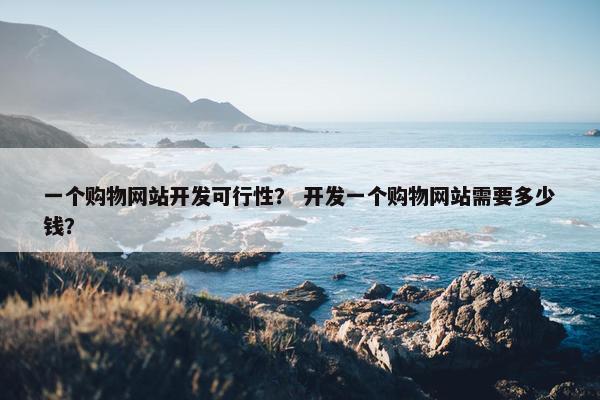一个购物网站开发可行性？ 开发一个购物网站需要多少钱？