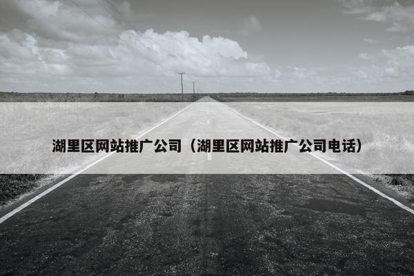 湖里区网站推广公司（湖里区网站推广公司电话）