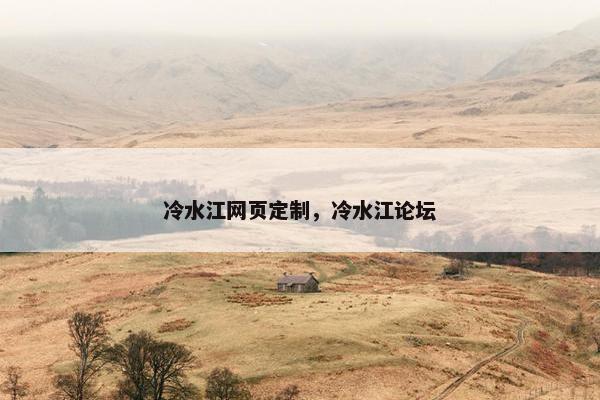 冷水江网页定制，冷水江论坛