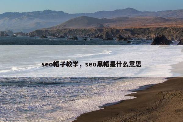 seo帽子教学，seo黑帽是什么意思