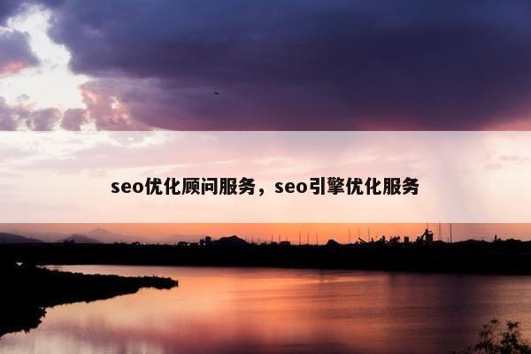 seo优化顾问服务，seo引擎优化服务