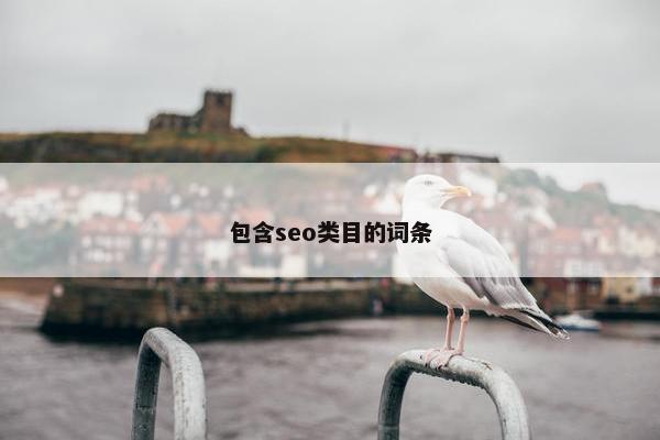 包含seo类目的词条 包含seo类目的词条