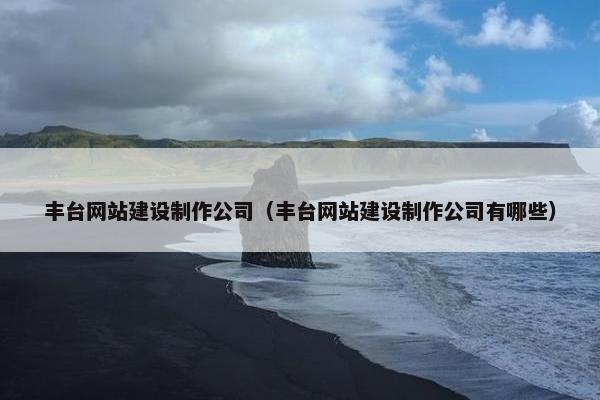 丰台网站建设制作公司（丰台网站建设制作公司有哪些）