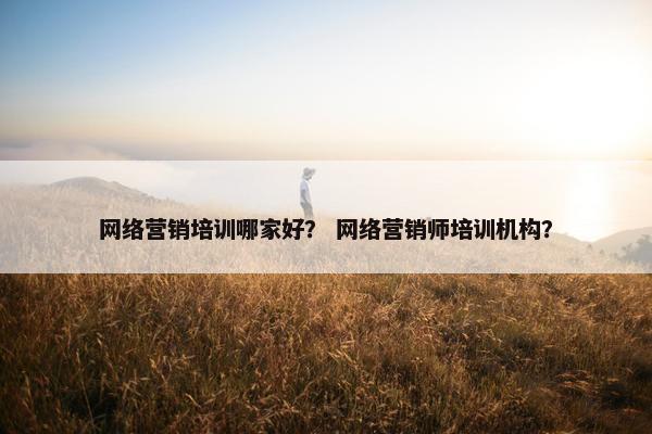 网络营销培训哪家好？ 网络营销师培训机构？