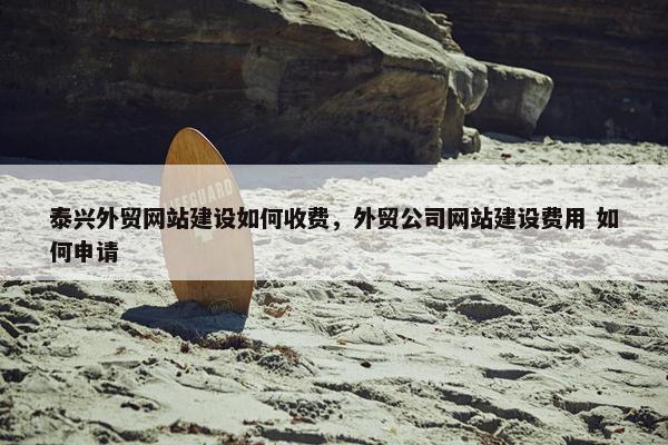泰兴外贸网站建设如何收费，外贸公司网站建设费用 如何申请