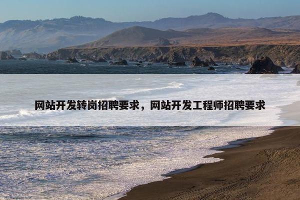 网站开发转岗招聘要求，网站开发工程师招聘要求