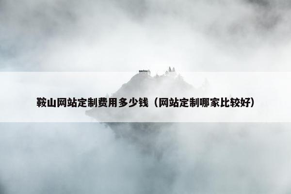 鞍山网站定制费用多少钱（网站定制哪家比较好）