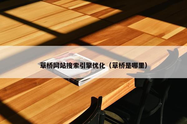 草桥网站搜索引擎优化（草桥是哪里）