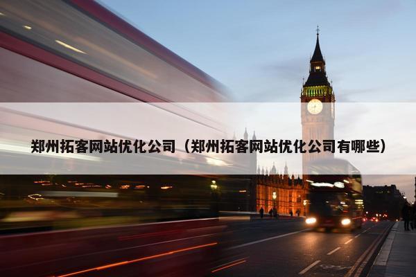 郑州拓客网站优化公司（郑州拓客网站优化公司有哪些）