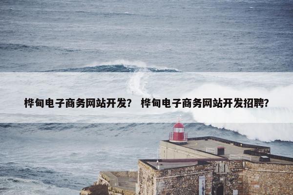 桦甸电子商务网站开发？ 桦甸电子商务网站开发招聘？