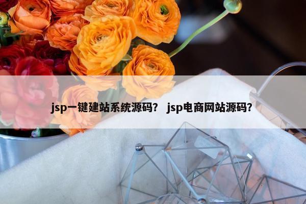 jsp一键建站系统源码？ jsp电商网站源码？