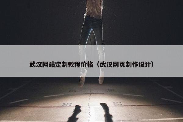 武汉网站定制教程价格（武汉网页制作设计）