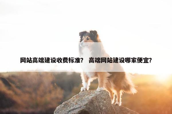 网站高端建设收费标准？ 高端网站建设哪家便宜？