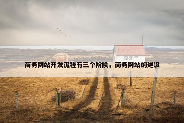 商务网站开发流程有三个阶段，商务网站的建设