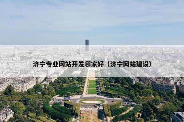 济宁专业网站开发哪家好（济宁网站建设）