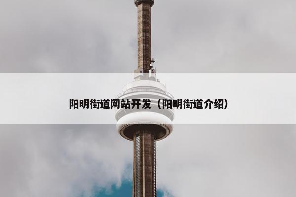 阳明街道网站开发（阳明街道介绍）
