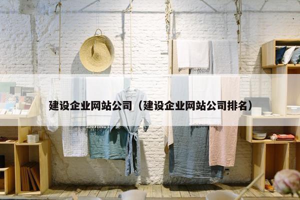 建设企业网站公司（建设企业网站公司排名）