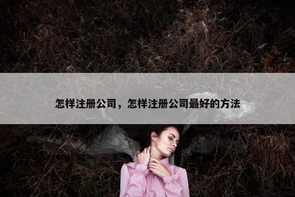 怎样注册公司，怎样注册公司最好的方法