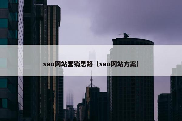 seo网站营销思路（seo网站方案）